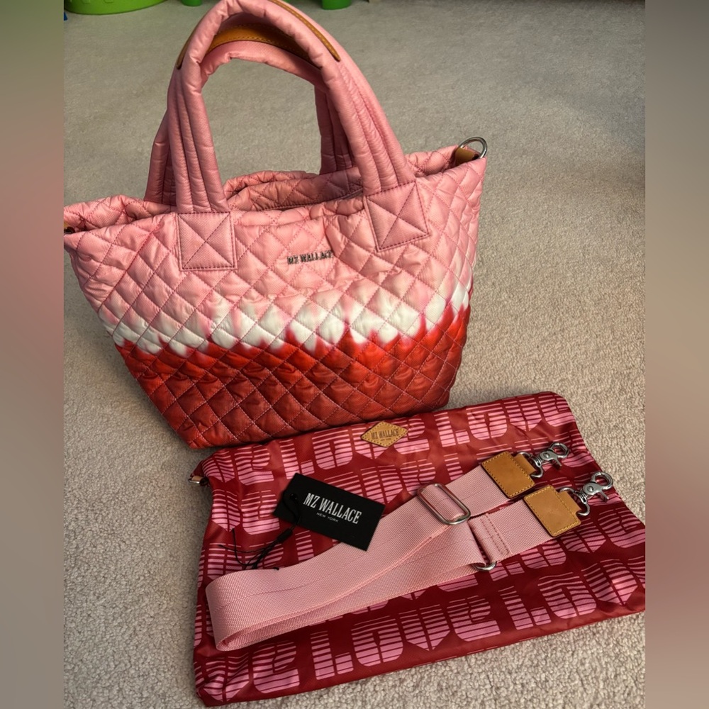 MZ Wallace Limited Edition Valentine’s Day Rose Tie Dye Small Metro Tote Deluxe